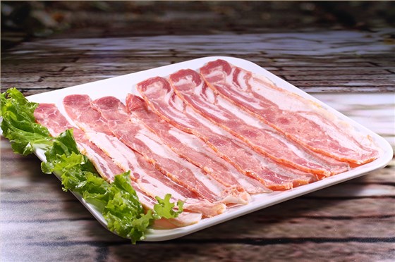 特斯特为泉州罗岚客户研发的猪肉培根出品率在175%以上